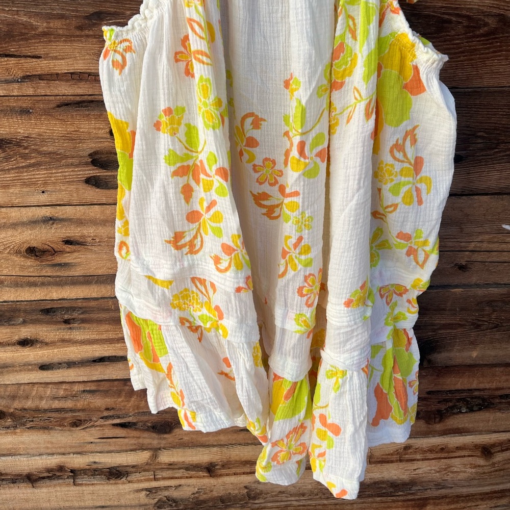 FREE PEOPLE | Floral Sundress with Tie Straps M - Picture 3 of 5